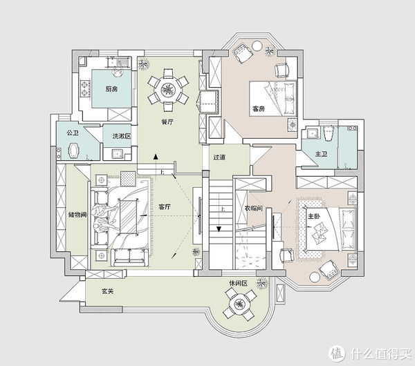 新中式风|长沙夫妻的266㎡新中式风装修火了，入户就足够惊艳，客厅韵味十足
