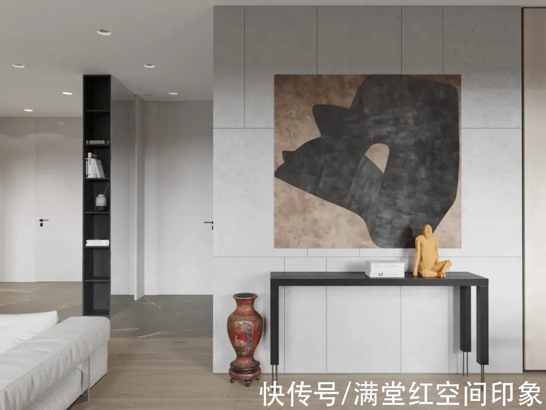 空间|经典色系的设计，展现出简约空间的艺术美感