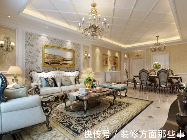 置物架|133平欧式三居室,沙发墙和背景墙一面大气一面优雅