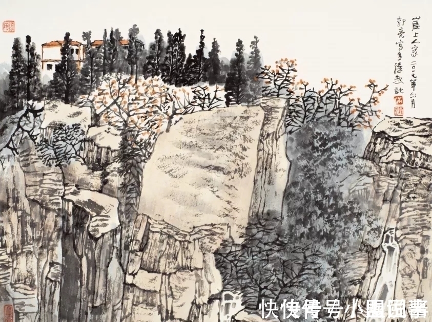 满维起@中国水墨画院|老骥伏枥,总有新意,满维起山水写生新作