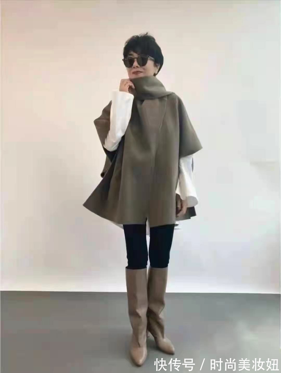 身材 60岁的女人，别穿得太老套，学这位奶奶的穿搭，减龄又高级