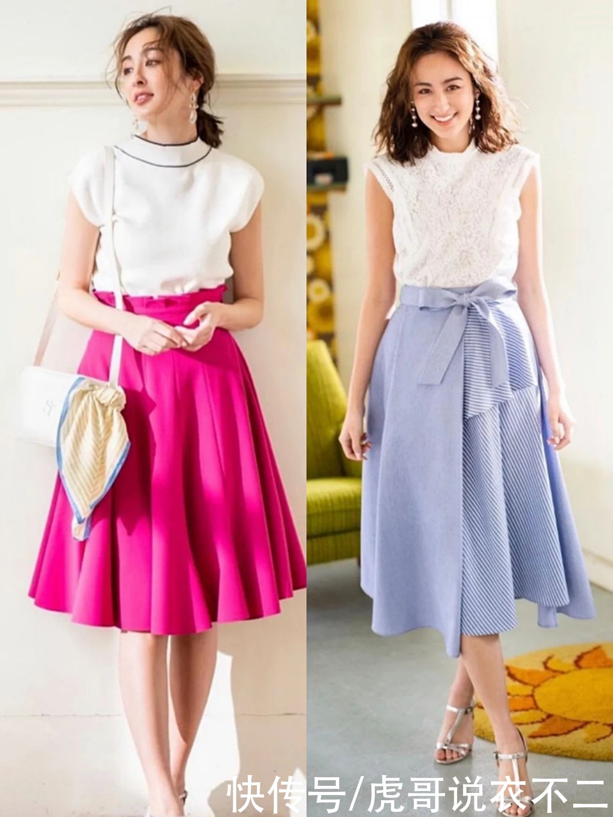 日本女人|日本女人穿半裙的3个步骤，学会了优雅又时尚，适合30、40岁女人