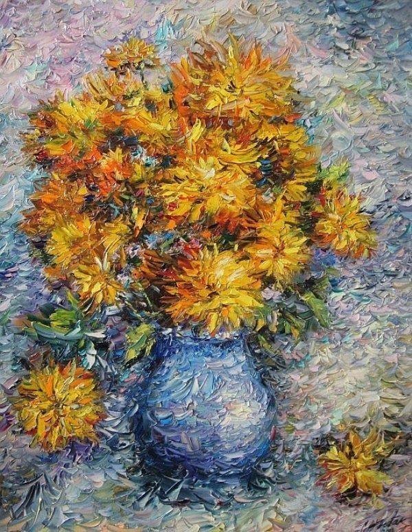 颜色#谢尔盖·雷巴克:世界的艺术家的颜色是明亮、富有表现力