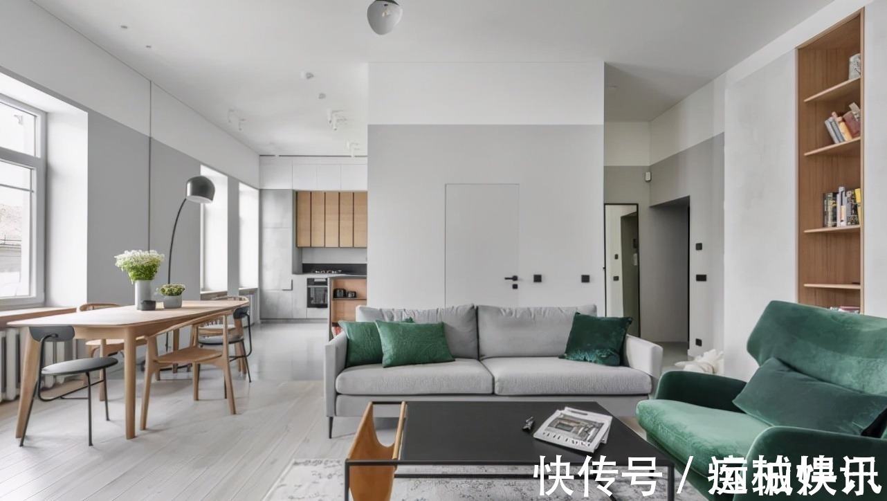 卧室|90平灰色调与木质感结合的现代简约风,就是有设计感