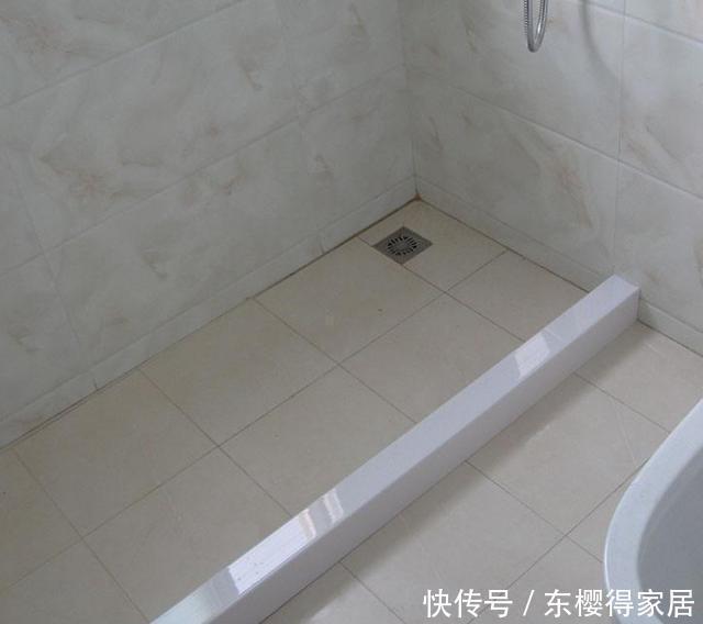 地漏|卫生间淋浴区不要装挡水条了，这样设计更省钱实用，太机智了