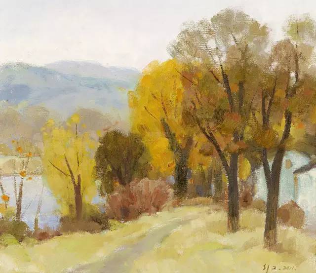 高级色彩,沈行工独特的诗意性油画