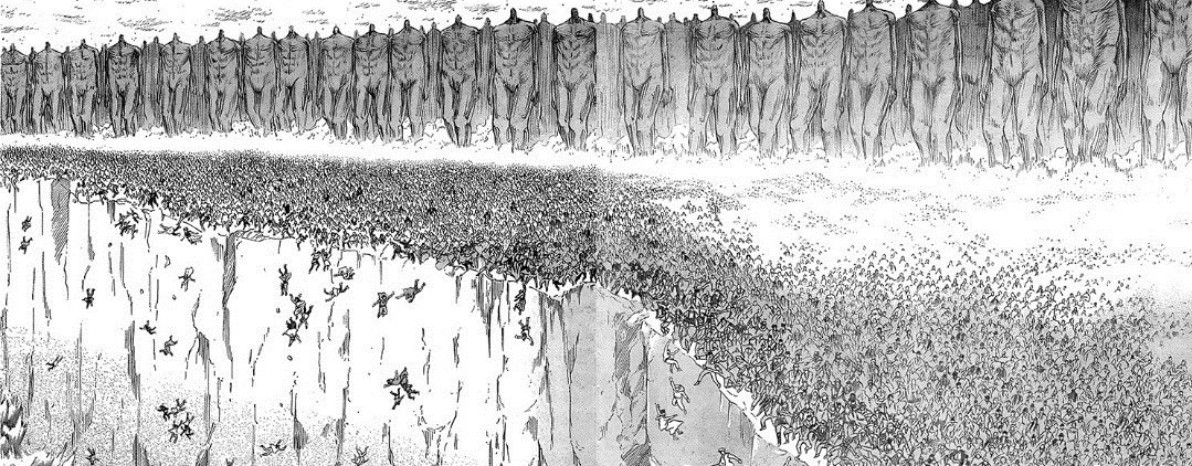 人类|巨人134话开篇场景仿佛世界名画,阿尔敏等人和艾伦开战