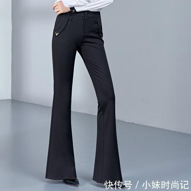 喇叭裤 不要穿老套的运动装了,现在潮女都穿这样的时尚女装,超百搭