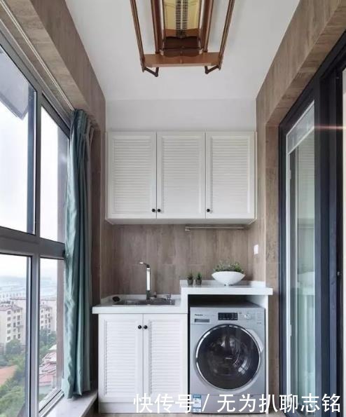 晾衣杆|下一套房子,洗衣机坚决不放阳台,晾衣杆也不装,给大家瞧瞧