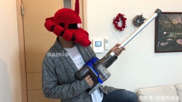  毛线帽|红色有角更保暖！岛国网友制作 夏亚专用扎古毛线帽