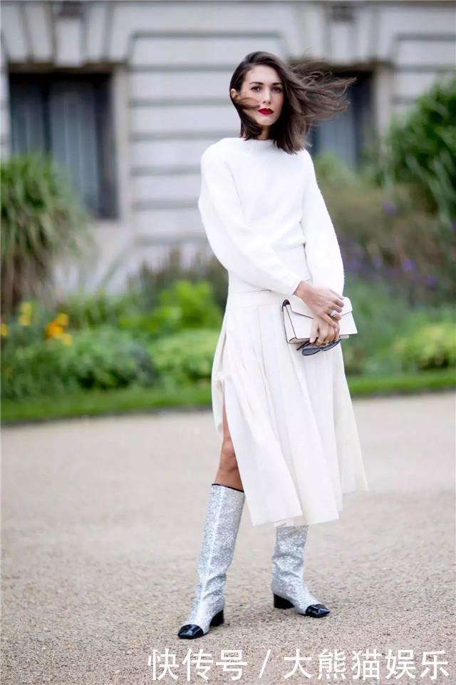 搭配|换季别着急，有一件“毛衣”就搞定了，这些早秋搭配，温柔又洋气