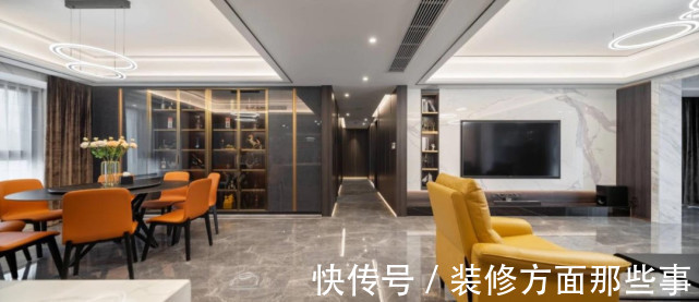 伸展感|236㎡大平层,黑白灰诠释极简主义