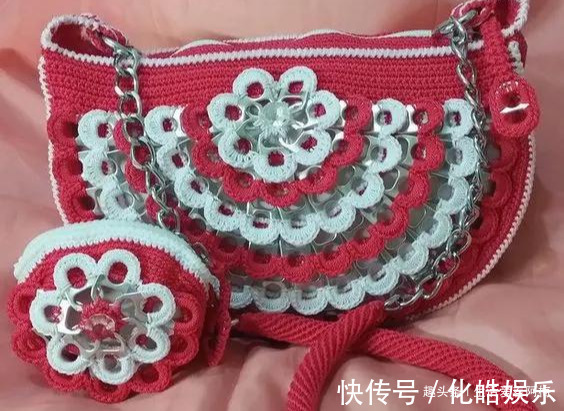 在易拉罐拉环上编织，钩成的包包耐看耐用！DIY变废为宝附教程