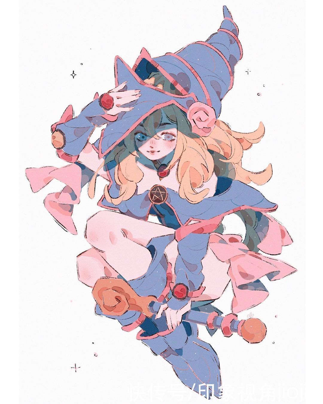 插画作品!甜腻腻的润系少女,看着看着就融化在色块里