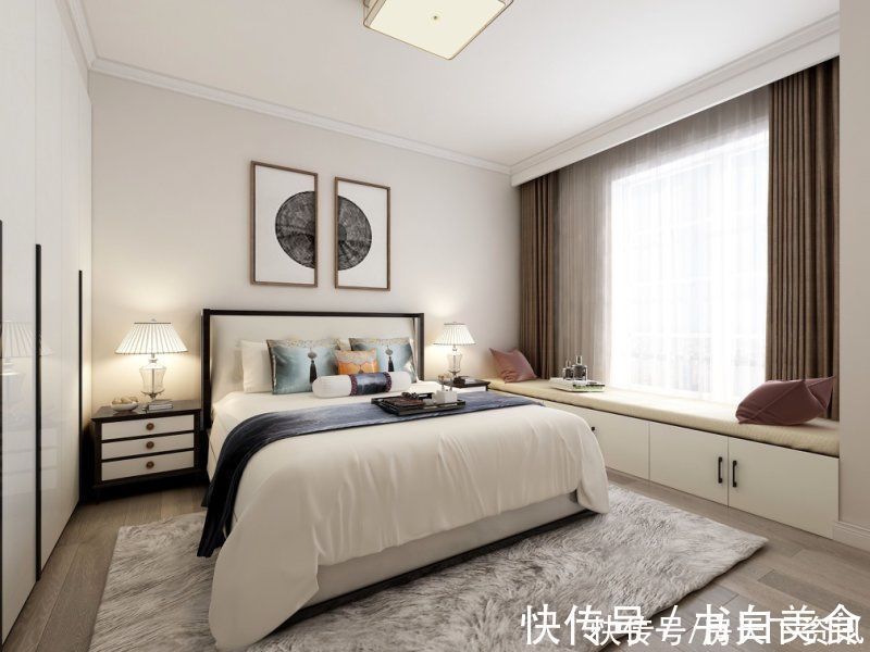 中式风格|朋友买的118平米三居室,一共才花9万,这新中式风格太美了