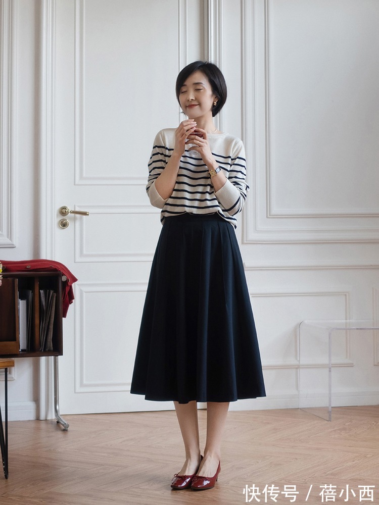 针织衫 “优雅感”针织衫搭配长啥样?价格不一定贵,选款和搭配才是关键