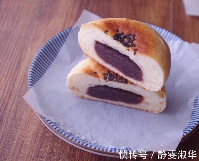 面团|松软馅多的日式红豆包，一定要学的水合法，你学会了吗？