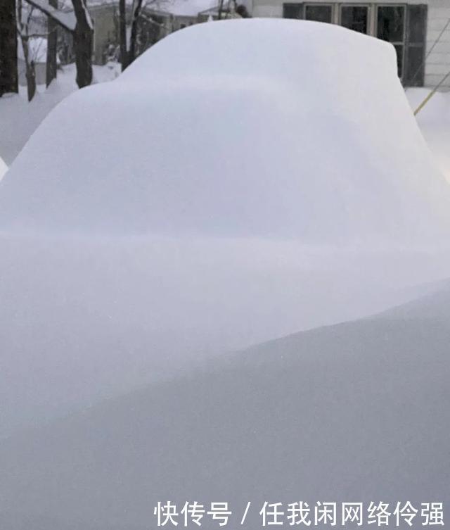 纽约州天降暴雪足足一米厚！车和房全都被埋了，只剩白茫茫！