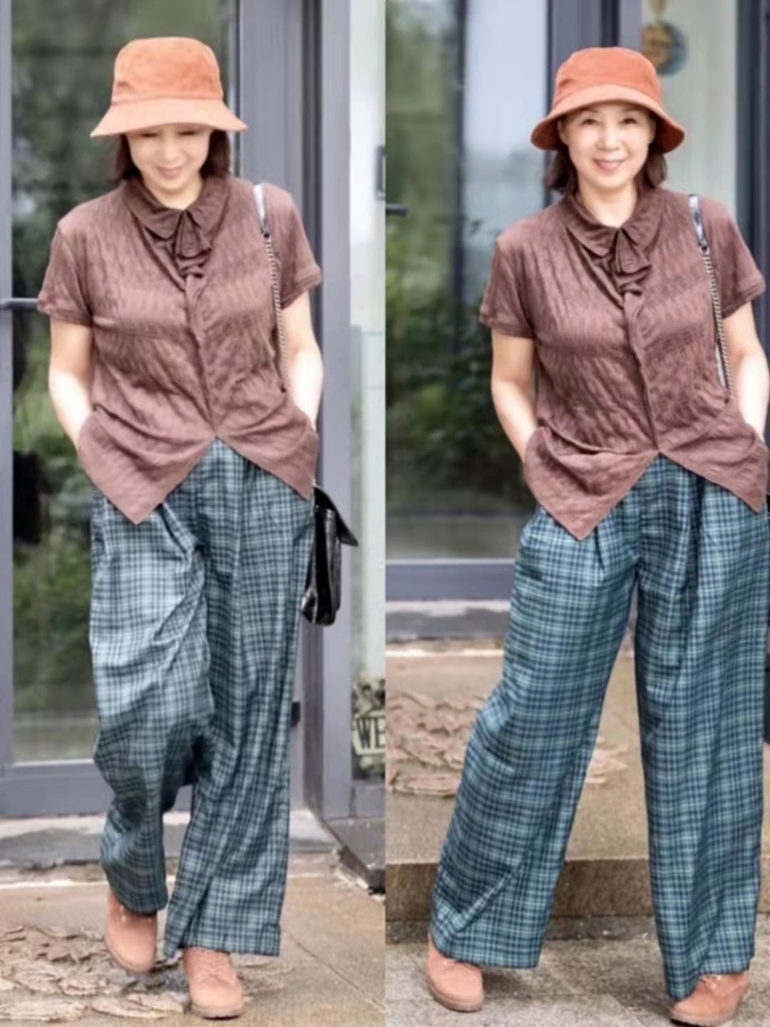 针织衫 时尚无关年龄,这位65岁微胖奶奶靠穿搭收获人气,越老越有优雅范