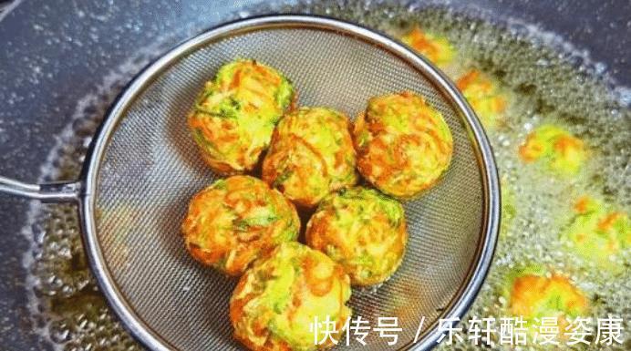 炸萝卜丸子，牢记调馅方法，出锅后外酥里嫩，好吃得停不下来