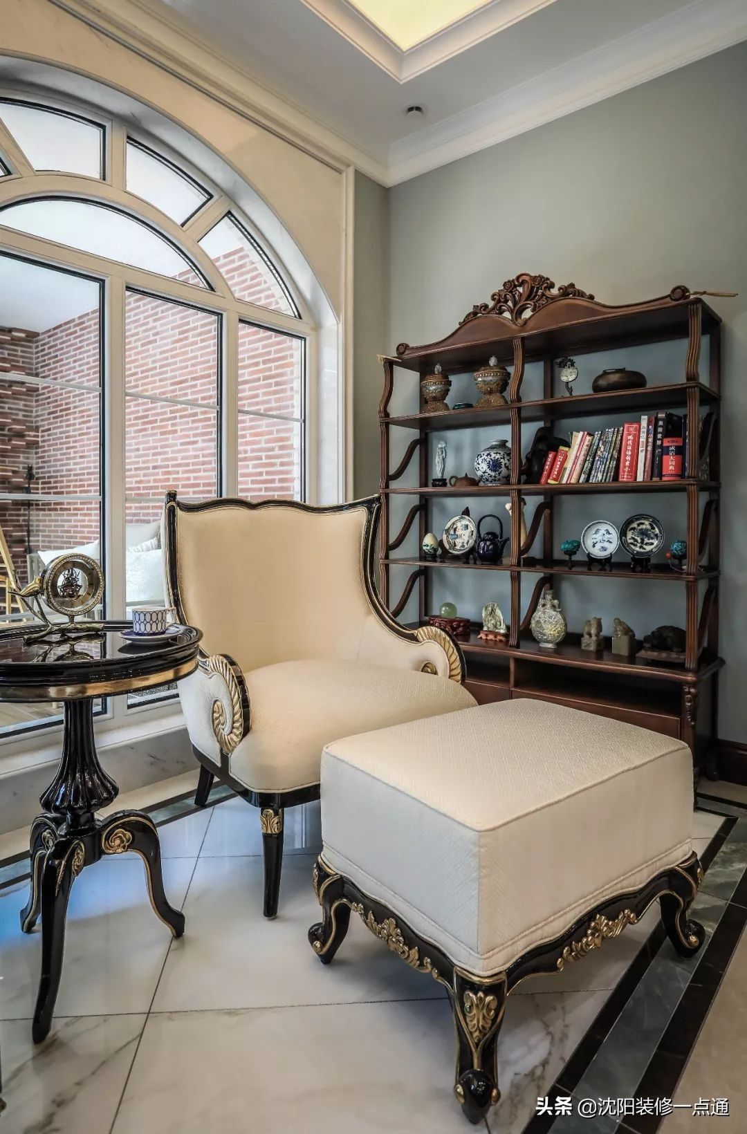 香槟色|992㎡别墅装修案例 美式新古典