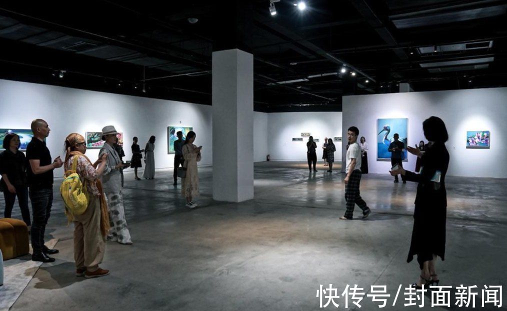 仙鹤&圆满中秋月，仙鹤送吉瑞 曹卫国画展上演“人鹤共舞”