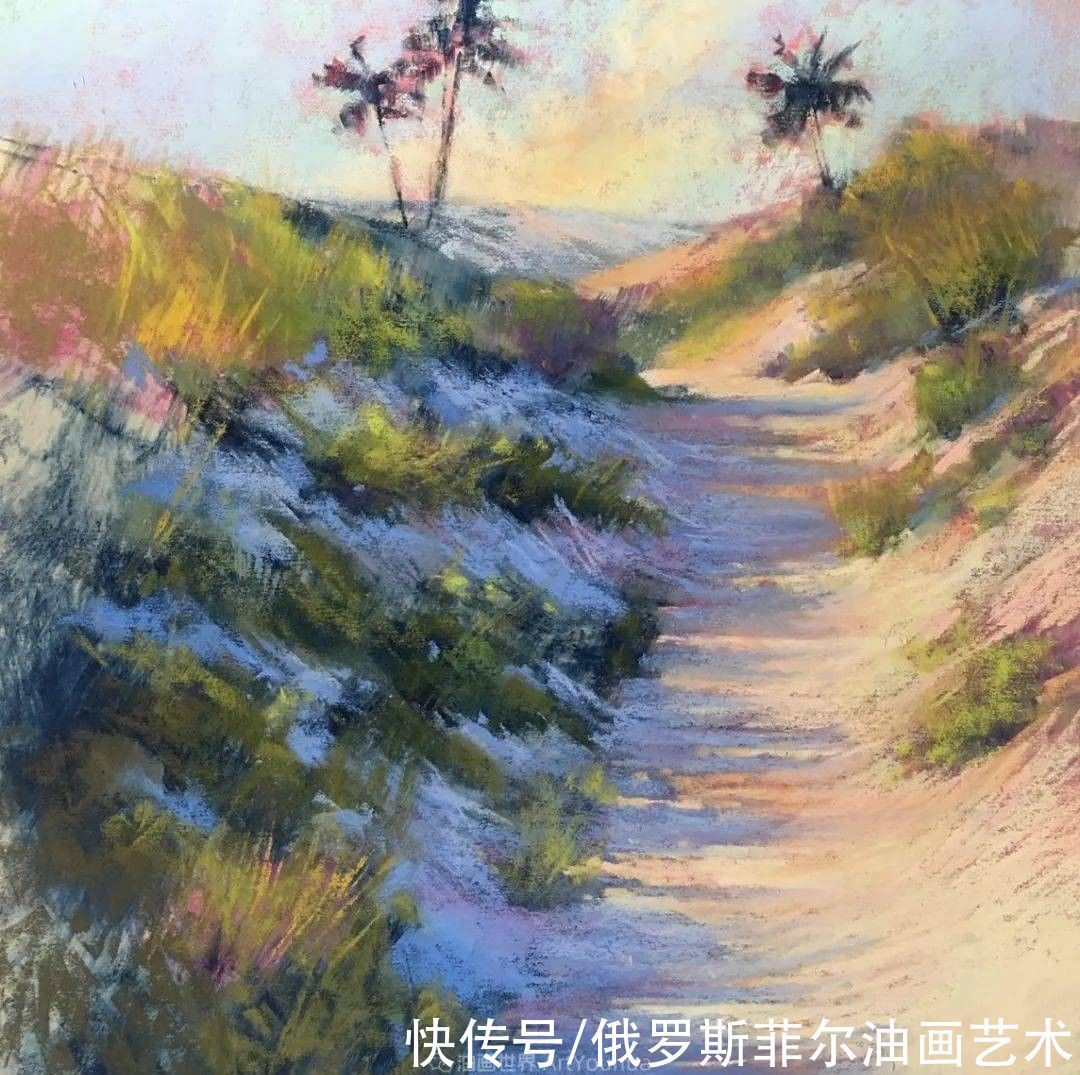 艺术家|美国当代粉彩艺术家贝萨尼·菲尔兹粉彩风景画作品欣赏