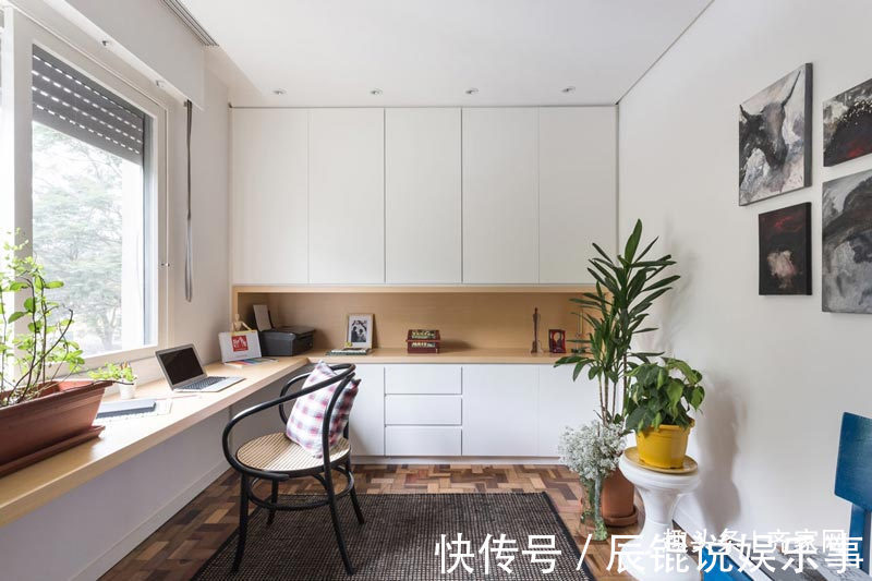 巴西风|70平简约风,带有巴西的热情和爱!黑板墙设计,适合小朋友们学习