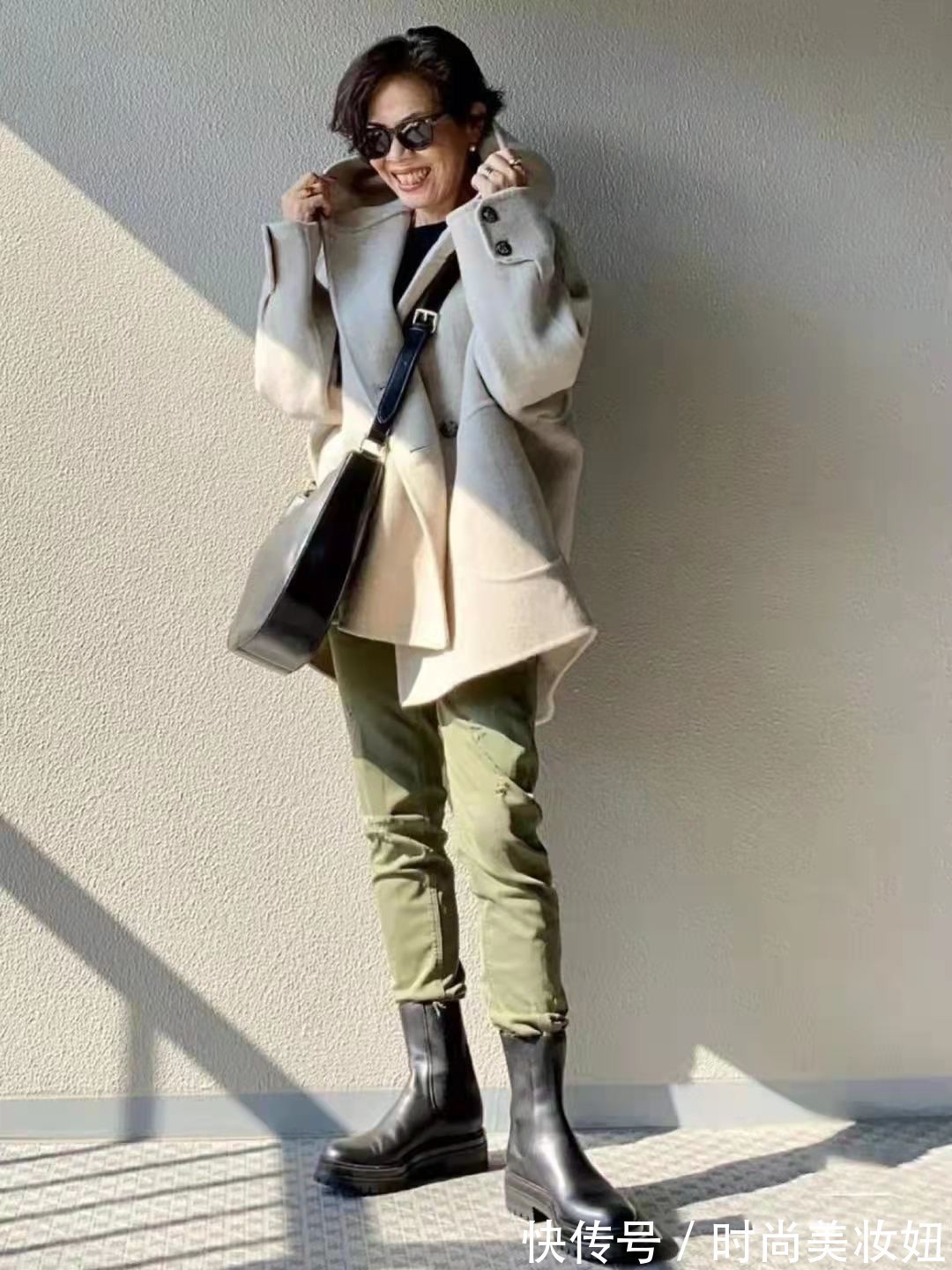 姐姐|这位58岁“小个子”姐姐太会穿,每套都保暖洋气,大妈们都该学学