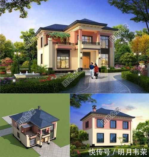 真石漆|10套现代新款二层自建房，2021年开头选一个，年尾就能住