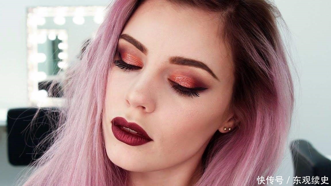 双眼皮vs单眼皮眼妆,学会两种眼影画法,一不小心你就走“红”了