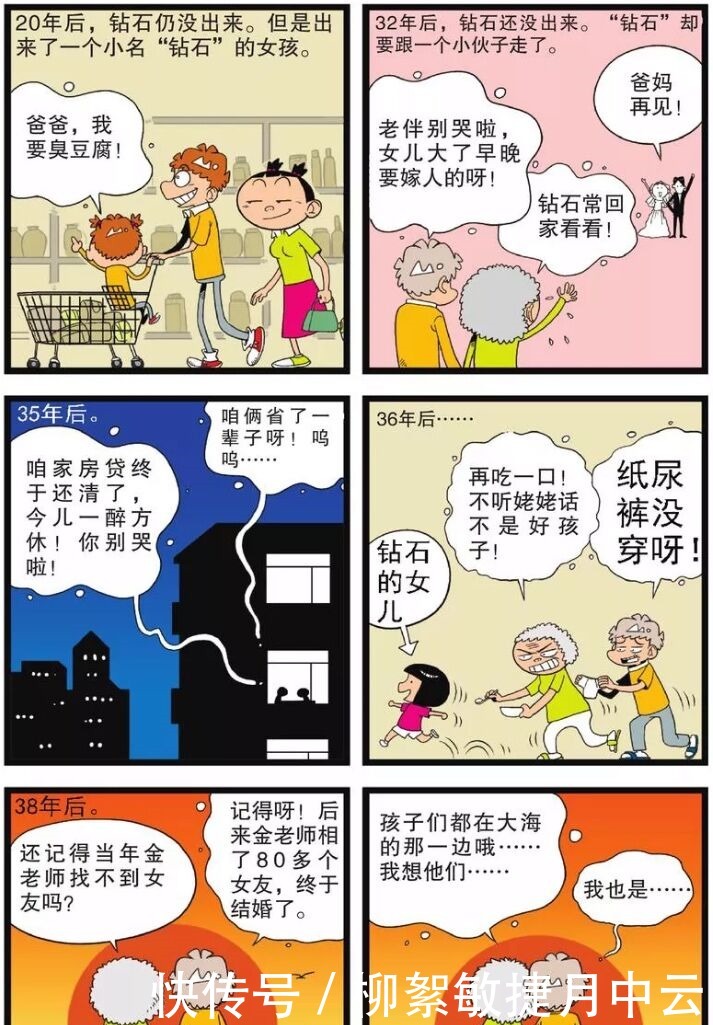 生活|阿衰漫画完结了阿衰和大脸成为夫妻一起生活，最终安享晚年！