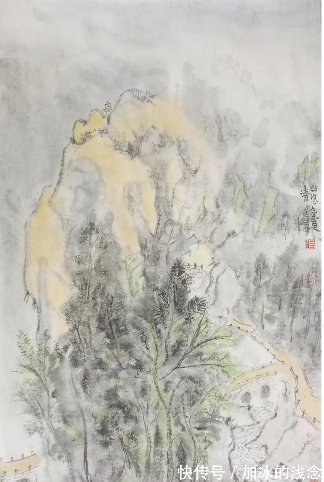 山水画$造境｜张继华山水画