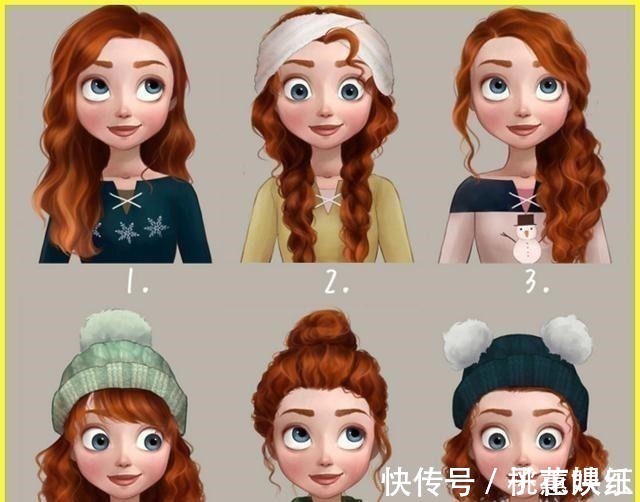 艾莎|迪士尼公主们换发型还会漂亮吗这位画师告诉你答案