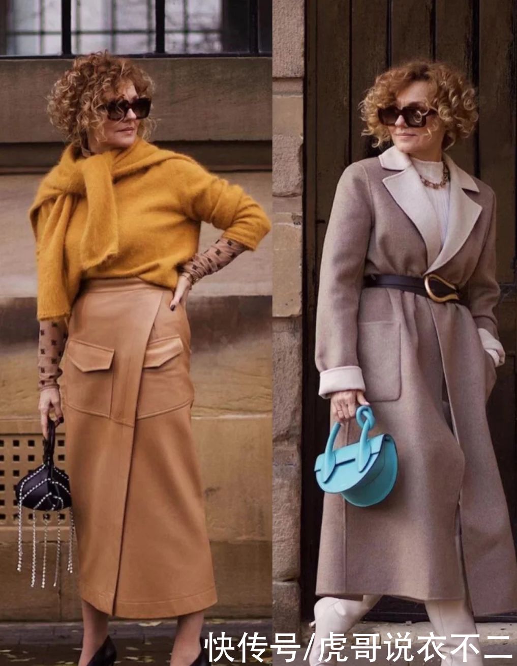 60岁的时髦奶奶好会穿，保暖漂亮全都要，甩年轻人几条街