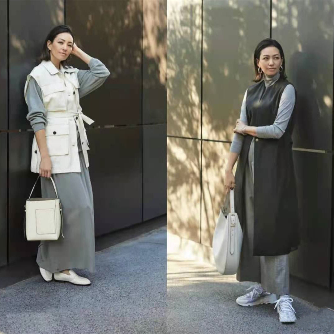 气质女神穿灰色，满屏高级轻熟风，会是你喜欢的style吗？