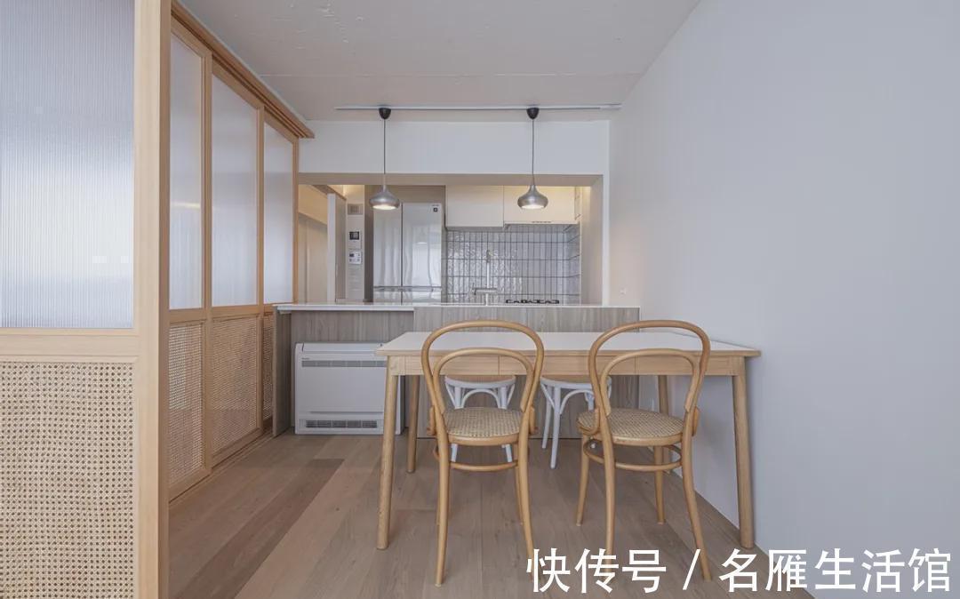 折叠门|82㎡都是智慧,拆除全屋隔墙,吊轨门切割空间,多出来5㎡储藏室