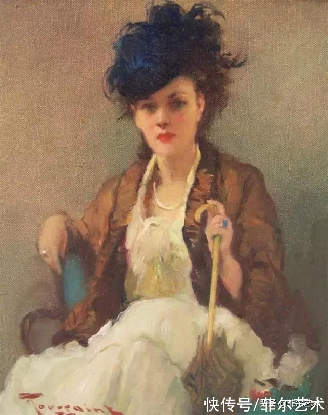 画家|和谐色调，高雅绝伦~法国画家弗尔南·图森特女性人物油画赏析