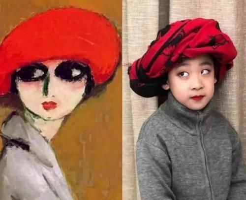 布置|老师给孩子布置了特别的作业,要模仿世界名画:娃一个个演技炸裂