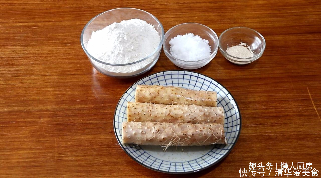 揉面不加一滴水，教你奶香山药小饼的做法，大人小孩都爱吃