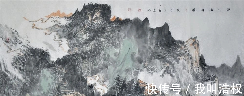 房军#工写之间,山东画院房军山水画