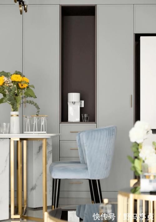 大理石|她把85㎡小户型,装成轻奢现代欧式风,复古又摩登,太漂亮了!