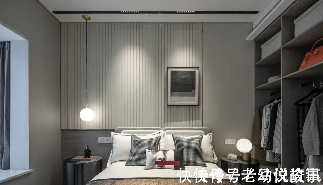 电视墙|100㎡现代轻奢,清淡优雅高级灰,时尚精致好舒适