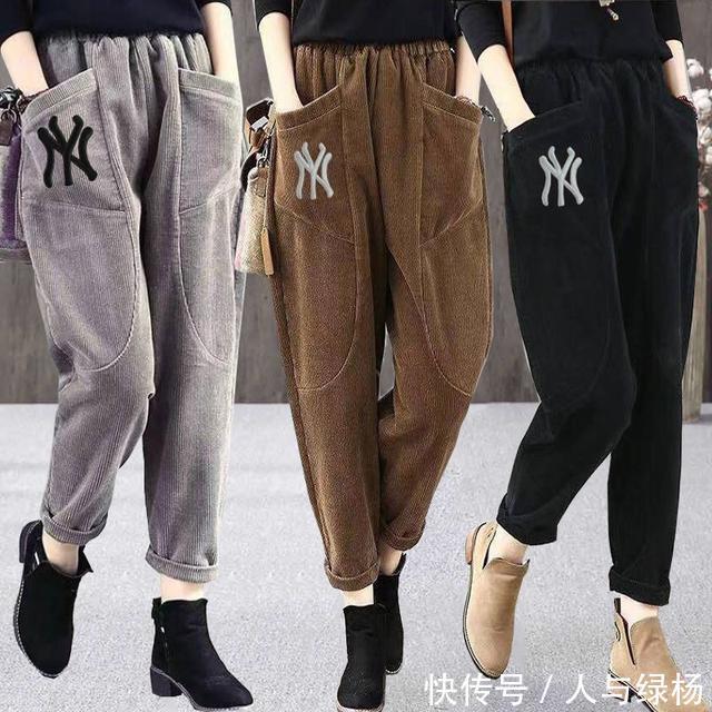 显瘦|今年又火了一女裤,叫“毛呢运动裤”,时髦显瘦,温暖整个初冬
