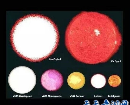 宇宙天体尺寸大小比较,巨物恐惧症慎入