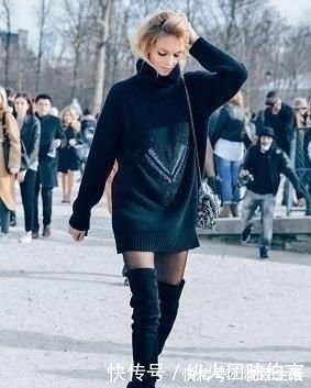 高跟鞋 不管是穿大衣还是羽绒服,别挑这3种“毛衣”做内搭,显胖还显土