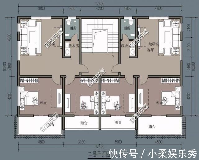 起居室|准备了25万回农村盖别墅，这6套图纸，大家看看哪套好