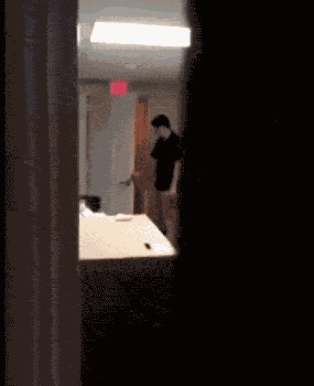 |搞笑GIF二十九期!我当时躲在窗帘后面害怕极了