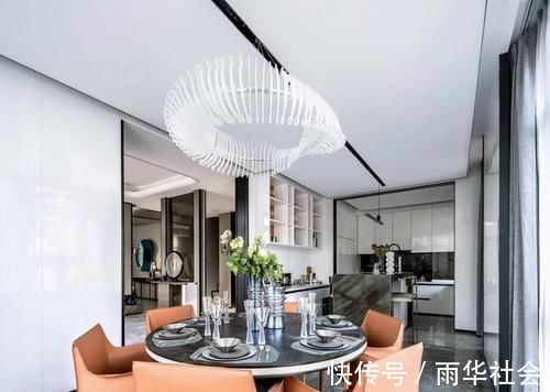 现代人|587㎡最美新中式别墅,处处诗意,第一眼就被玄关惊艳了