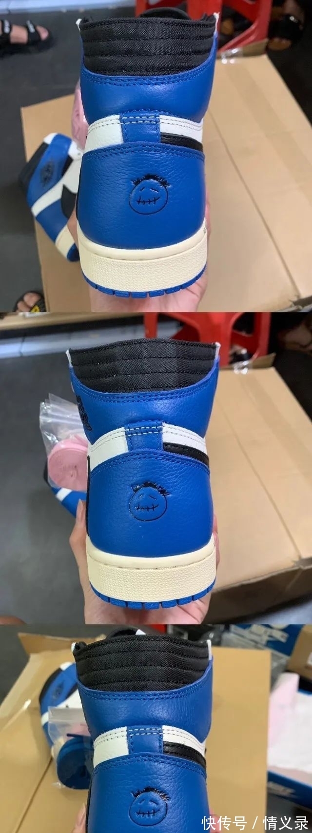 倒钩|藤原浩倒钩闪电aj1最强横向对比测评 中底拉邦皮料剪裁差的是正?